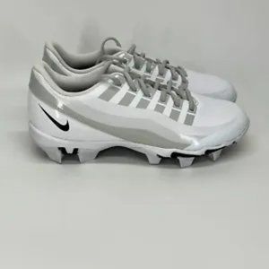 Nike Men's Vapor Edge Shark Pro White Gray Low Top Lace Up Football Cleats 11.5